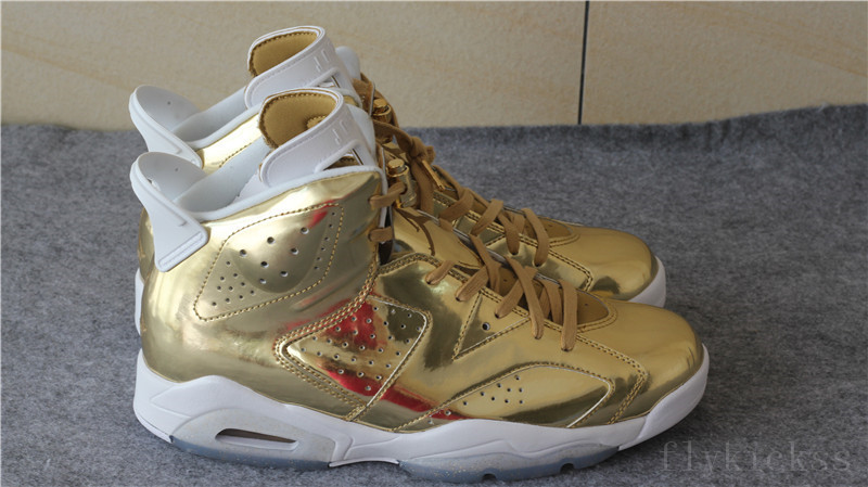 Top Quality Air Jordan 6 Pinnacle Metallic Gold